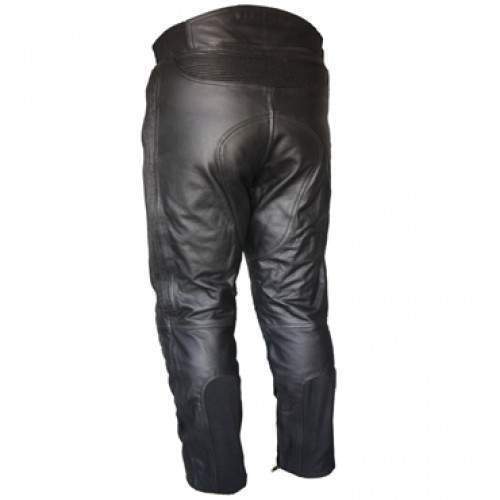 MENS MOTORCYCLE MOTORBIKE CRUISER STYLE TOURING SOFT LEATHER PANTS