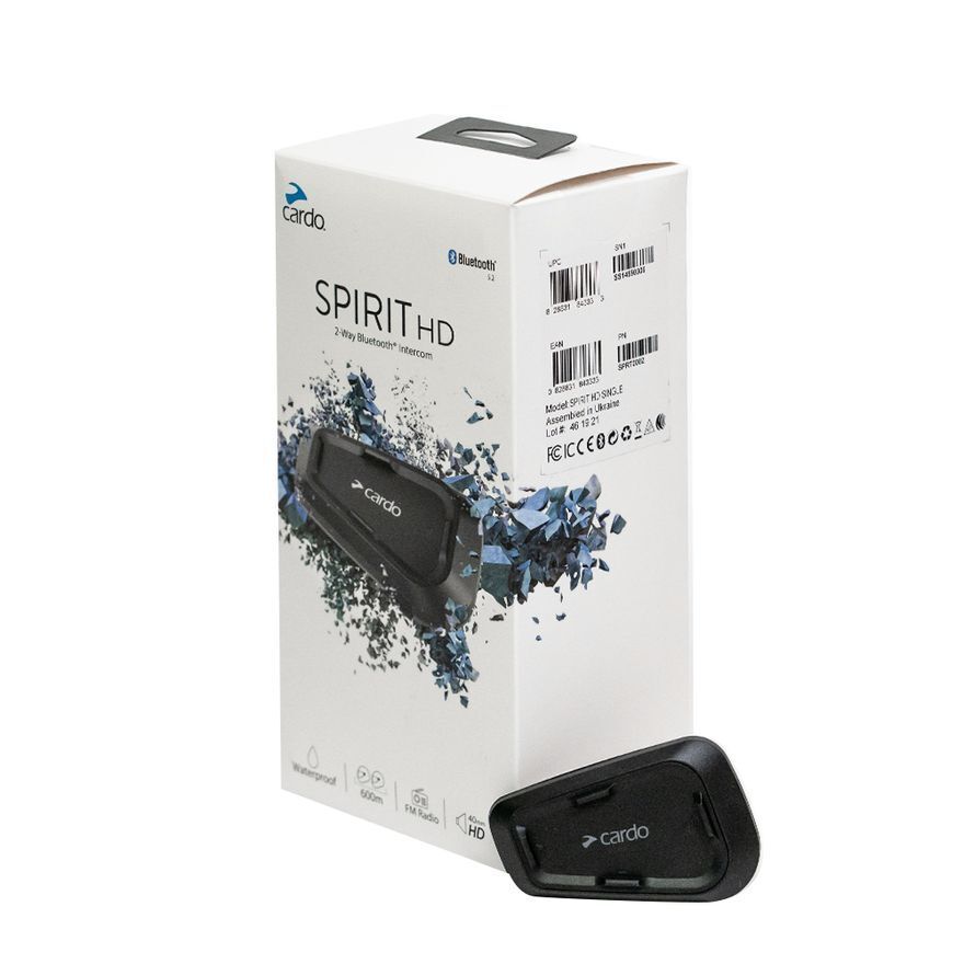 Cardo Spirit HD Communication System Single Pack - MotoMoto
