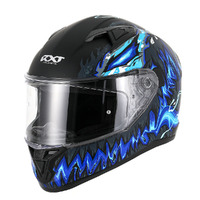 RXT Street 2 Revenge Motorcycle Helmet Blue Gloss Black