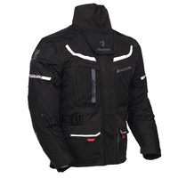 Bela Transformer Adventure Touring Motorcycle Jacket Black Black