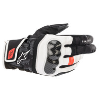 Alpinestars SMX Z Drystar Motorbike Gloves White/Red