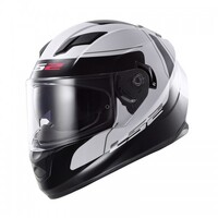 LS2 FF328 Lunar White Black Helmet XS / Youth XL Crazy Clearance Sale