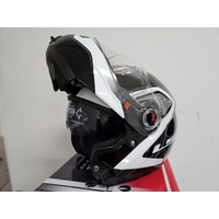 LS2 FF370 Armoury Black White Flip Helmet XS / Youth XL Crazy Clearance Sale