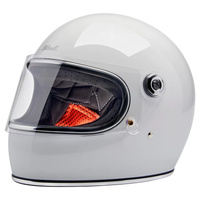 Biltwell Gringo S 2206 Classic Vintage Style Motorcycle Helmet Gloss White