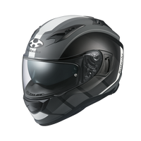 Kabuto Hikari Japanese Made Helmet with Internal Visor Black White XS 50% OFF Clearance