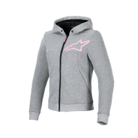 Alpinestars Stella Chrome V2 Tech Motorcycle Hoodie Grey Pink