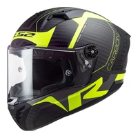 LS2 FF805 Carbon Fiber Thunder Hi Viz Motorcycle Helmet 2XL Clearance