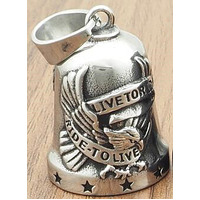 Live 2 Ride Silver Guardian Bell New