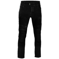 BGA Scorpion Ribbed Kevlar Motorcycle Jeans Black