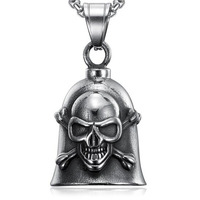 Skull and Cross Bones Guardian Bell New