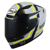 Suomy Track-1 E06 Full Face Helmet Grey Yellow