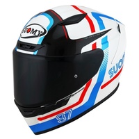 Suomy Track-1 E06 Full Face Helmet White Red