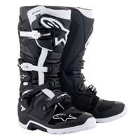 Alpinestars Tech 7 Enduro Drystar MX Off Road Motorcycle Boots Black White